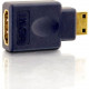 C2g Velocity HDMI Female to HDMI Mini Male Adapter - 1 x HDMI Female Digital Audio/Video - 1 x Mini HDMI Male Digital Audio/Video - Blue - RoHS Compliance 40435