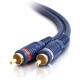 C2g 35ft Velocity RCA Stereo Audio Cable - RCA Male - RCA Male - 35ft - Blue - RoHS Compliance 40470