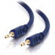 C2g 12ft Velocity 3.5mm M/M Mono Audio Cable - Mini-phone Male - Mini-phone Male - 12ft - Blue - RoHS Compliance 40621