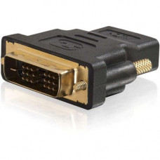 C2g DVI-D to HDMI Adapter - Inline Adapter - Male to Female - 1 x DVI-D (Single-Link) Male Digital Video - 1 x HDMI Female Digital Audio/Video - Black - RoHS Compliance 40746