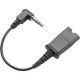 Plantronics Headset Adapter Cable - Mini-phone Male, Quick Disconnect Male - TAA Compliance 40845-01