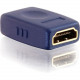 C2g HDMI Coupler - Velocity - Female to Female - 1 x Type A Female - 1 x Type A Female - Blue - RoHS Compliance 40970