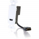 C2g HDMI Pass Through - Decorative Wall Plate - White - White - 2 x HDMI Port(s) 41043