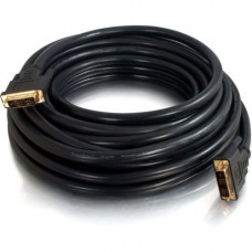 C2g 100ft Pro Series DVI-D CL2 M/M Single Link Digital Video Cable - 100 ft DVI Video Cable for Audio/Video Device - First End: 1 x DVI-D (Single-Link) Male Digital Video - Second End: 1 x DVI-D (Single-Link) Male Digital Video - Shielding - Black - RoHS 