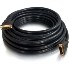 C2g 35ft Pro Series DVI-D CL2 M/M Single Link Digital Video Cable - 35 ft DVI Video Cable - First End: 1 x 24-pin DVI-D (Single-Link) Male Digital Video - Second End: 1 x 24-pin DVI-D (Single-Link) Male Digital Video - Shielding - Black - RoHS Compliance 