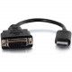C2g 8in HDMI to DVI Adapter Converter Dongle - M/F Black - DVI-D/HDMI for Video Device Notebook, Monitor - 8" - 1 x HDMI Male Digital Audio/Video - 1 x DVI-D (Single-Link) Female Digital Video - Shielding - Black 41352