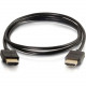 C2g 3ft 4K HDMI Cable - Ultra Flexible Cable with Low Profile Connectors - HDMI for Audio/Video Device, Home Theater System - 3 ft - 1 x HDMI Male Digital Audio/Video - 1 x HDMI Male Digital Audio/Video - Gold Plated - Shielding - Black, Black - CEC Compl