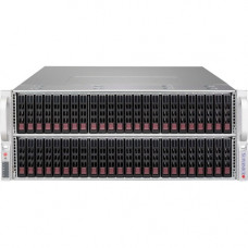 Supermicro SuperChassis 417BE2C-R1K23JBOD - Rack-mountable - Black - 4U - 72 x Bay - 7 x 3.15" x Fan(s) Installed - 2 x 1200 W - Power Supply Installed - 72 x External 2.5" Bay - 7x Slot(s) 417BE2C-R1K23JBOD