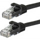 Monoprice Flexboot Cat.6 UTP Patch Duplex Network Cable - 5 ft Category 6 Network Cable for Network Device - First End: 1 x RJ-45 Male Network - Second End: 1 x RJ-45 Male Network - Patch Cable - Gold Plated Contact - 24 AWG - Black - 12 Pack 41818