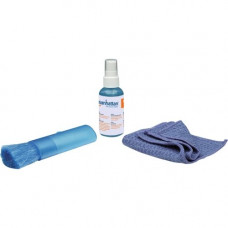 Manhattan LCD Mini Cleaning Kit (2 ounces) with Microfiber Cloth, Retractable Brush & Carrying Bag - Alcohol-free solution ideal for use with flat panel displays, notebook computers, handheld devices and more 421010