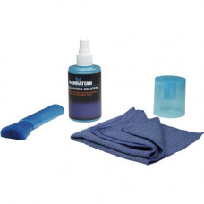 Manhattan LCD Cleaning Kit (6.75 ounces) with Microfiber Cloth and Retractable Brush - Alcohol-free solution, ideal for use with flat panel displays, notebook computers, handheld devices and more 421027