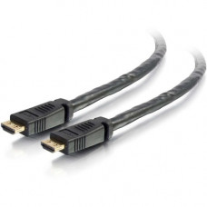 C2g 35ft 4K HDMI Cable with Gripping Connectors - Plenum Rated - HDMI for Audio/Video Device - 35 ft - 1 x HDMI Male Digital Audio/Video - 1 x HDMI Male Digital Audio/Video - Gold Plated Connector - Gold-flash Plated Contact - Shielding - Black - TAA Comp