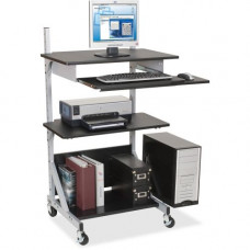 MooreCo Alekto-3 Totally Adjustable Workstation - Rectangle Top - 52" Height x 30" Width x 24" Depth - Assembly Required - Laminated - GREENGUARD, TAA Compliance 42551