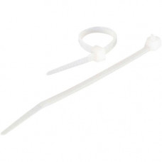 C2g 7.5in Cable Ties - White - 100pk - White - 100 Pack - TAA Compliance 43034