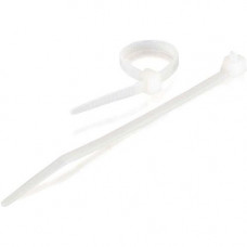 C2g 4in Cable Ties - White - 100pk - Natural - 100 Pack - TAA Compliance 43032