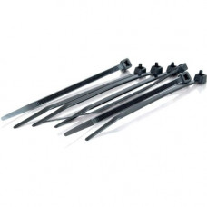 C2g 4in Cable Tie Multipack (100 pack) - Black - Cable Tie - Black - 100 Pack - TAA Compliance 43036