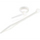 C2g 7.75in Releasable/Reusable Cable Ties - White - 50pk - Natural - 50 Pack - TAA Compliance 43044