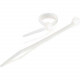 C2g 7.75in Releasable/Reusable Cable Ties - White - 50pk - Natural - 50 Pack - TAA Compliance 43044