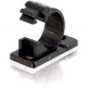 C2g .68in Self-Adhesive Cable Clamp - 50pk - Black - 50 Pack - TAA Compliance 43053
