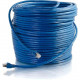 C2g 200ft Cat6 Ethernet Cable - Solid Shielded (STP) - Blue - Category 6 for Network Device - RJ-45 Male - RJ-45 Male - Solid - 200ft - Blue - RoHS Compliance 43122