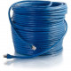 C2g 50ft Cat6 Ethernet Cable - Snagless Solid Shielded - Blue - 50 ft Category 6 Network Cable for Network Device - First End: 1 x RJ-45 Male Network - Second End: 1 x RJ-45 Male Network - Patch Cable - Shielding - 23 AWG - Blue 43167