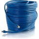 C2g 75ft Cat6 Ethernet Cable - Snagless Solid Shielded - Blue - 75 ft Category 6 Network Cable for Network Device - First End: 1 x RJ-45 Male Network - Second End: 1 x RJ-45 Male Network - Patch Cable - Shielding - 23 AWG - Blue 43168