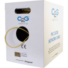 C2g Cat.5e UTP Network Cable - 1000 ft Category 5e Network Cable for Network Device - Bare Wire - Bare Wire - 24 AWG - Yellow - TAA Compliance 43404
