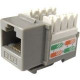 Weltron Cat6 Gray 110 Keystone Punch Down Jack (44-678C6-GY) - 1 x RJ-45 Female - Gray 44-678C6-GY