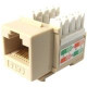 Weltron Cat6 Ivory 110 Keystone Punch Down Jack (44-678C6-IV) - 1 x RJ-45 Female - Ivory 44-678C6-IV