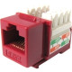 Weltron Cat6 Red 110 Keystone Punch Down Jack (44-678C6-RD) - 1 x RJ-45 Female - Red 44-678C6-RD