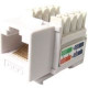 Weltron Cat6 White 110 Keystone Punch Down Jack (44-678C6-WH) - 1 x RJ-45 Female - White 44-678C6-WH