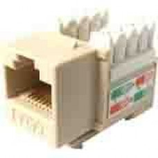 Weltron 8P8C Ivory Cat5E 568A/B Keystone Punch Down Jack (44-678IV) - 1 x RJ-45 Female - Ivory 44-678IV