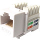 Weltron 8P8C White Cat5E 568A/B Keystone Punch Down Jack (44-678WH) - 1 x RJ-45 Female - White 44-678WH