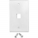 Weltron Faceplate - 1 x Socket(s) - 1-gang - White 44-791WH