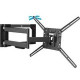 Barkan 4400 Wall Mount Track for Flat Panel Display - Metallic Black - 1 Display(s) Supported80" Screen Support - 110 lb Load Capacity 4400.B