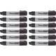 Newell Rubbermaid Sanford Sharpie Magnum Permanent Markers - Chisel Marker Point Style - Black - Aluminum Barrel - 12 / Box - TAA Compliance 44001BX