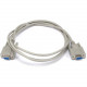 Monoprice 6ft DB 9 F/F Molded Cable - 6 ft Serial Data Transfer Cable for Printer - First End: 1 x 9-pin DB-9 Serial - Female - Second End: 1 x 9-pin DB-9 Serial - Female - Beige 448
