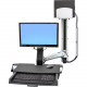 Ergotron StyleView Multi Component Mount for CPU, Flat Panel Display, Mouse, Keyboard - 24" Screen Support - 32 lb Load Capacity 45-270-026