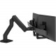 Ergotron Desk Mount for LCD Monitor - Matte Black - 2 Display(s) Supported32" Screen Support - 35 lb Load Capacity - 75 x 75, 100 x 100, 200 x 100, 200 x 200, 400 x 200, 400 x 300, 400 x 400 VESA Standard 45-476-224