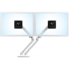 Ergotron Mounting Arm for LCD Monitor - White - 2 Display(s) Supported24" Screen Support - 40 lb Load Capacity 45-496-216