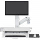Ergotron StyleView Wall Mount for Monitor, Bar Code Scanner, Keyboard, Wrist Rest, Mouse - White - 1 Display(s) Supported24" Screen Support - 32 lb Load Capacity - 75 x 75, 100 x 100 VESA Standard 45-583-216