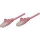 Intellinet Network Solutions Cat5e UTP Network Patch Cable, 1 ft (0.3 m), Pink - RJ45 Male / RJ45 Male 453042