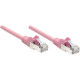 Intellinet Network Solutions Cat5e UTP Network Patch Cable, 1.5 ft (0.5 m), Pink - RJ45 Male / RJ45 Male 453059