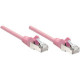 Intellinet Network Solutions Cat5e UTP Network Patch Cable, 10 ft (3.0 m), Pink - RJ45 Male / RJ45 Male 453097