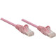 Intellinet Network Solutions Cat5e UTP Network Patch Cable, 14 ft (5.0 m), Pink - RJ45 Male / RJ45 Male 453103