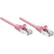 Intellinet Network Solutions Cat5e UTP Network Patch Cable, 100 ft (30 m), Pink - RJ45 Male / RJ45 Male 453141
