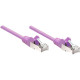 Intellinet Network Solutions Cat5e UTP Network Patch Cable, 5 ft (1.5 m), Purple - RJ45 Male / RJ45 Male 453462