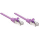 Intellinet Network Solutions Cat5e UTP Network Patch Cable, 50 ft (15.0 m), Purple - RJ45 Male / RJ45 Male 453516