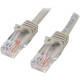 Startech.Com 5m Cat5e Patch Cable with Snagless RJ45 Connectors - Grey - 5 m Patch Cord - 16.40 ft Category 5e Network Cable for Network Device, Hub, Switch, Print Server, Patch Panel, Workstation - First End: 1 x RJ-45 Male Network - Second End: 1 x RJ-4