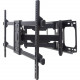 Manhattan Universal LCD Full-Motion Large-Screen Wall Mount - Holds One 37" to 90" Flat-Panel or Curved TV up to 165 lbs.; Adjustment Options to Tilt, Swivel and Level; Black 461290